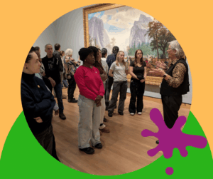 Les étudiantes du programme L'Escale participent à une sortie éducative en groupe.