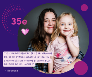Témoignage d’une jeune mère accompagnée par L’Envol à Longueuil